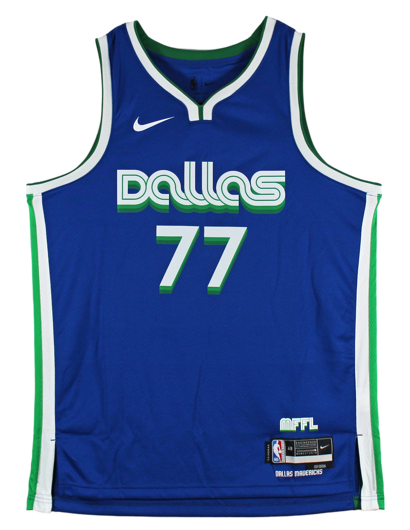 Mavericks Luka Doncic Signed Blue Nike Swingman City Edition Jersey JSA #BB55722