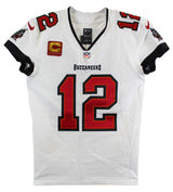 Buccaneers Tom Brady Signed 2022 White Nike Game Worn Jersey BAS & Photo Matched