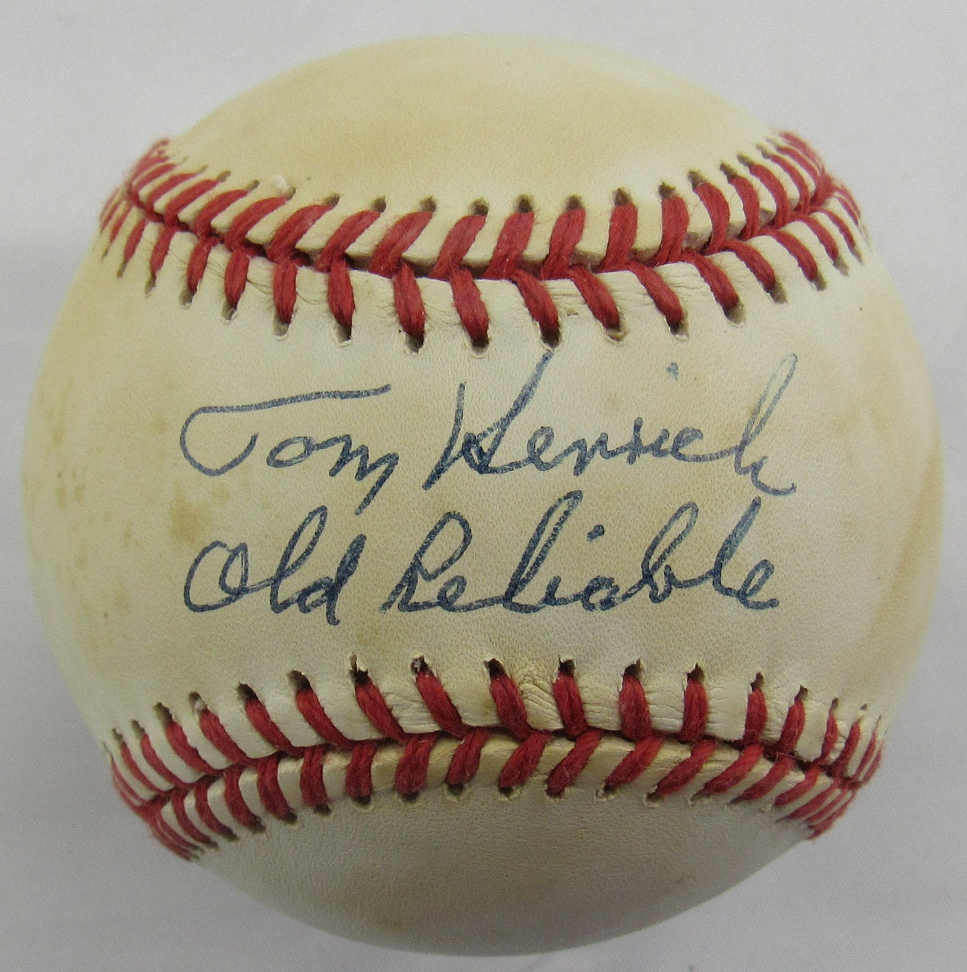 Tom Henrich Signed Auto Autograph Rawlings Baseball JSA EE08687