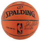 1992 Dream Team (12) Jordan, Johnson, Bird, Barkley Signed Basketball BAS COA 1