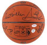 1992 Dream Team (12) Jordan, Johnson, Bird, Barkley Signed Basketball BAS COA 1