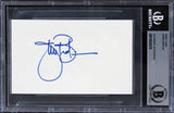 James Brolin The Amityville Horror Signed 3x5 Index Card Autographed BAS Slabbed