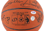 1992 Dream Team (12) Jordan, Johnson, Bird, Barkley Signed Basketball BAS COA 1