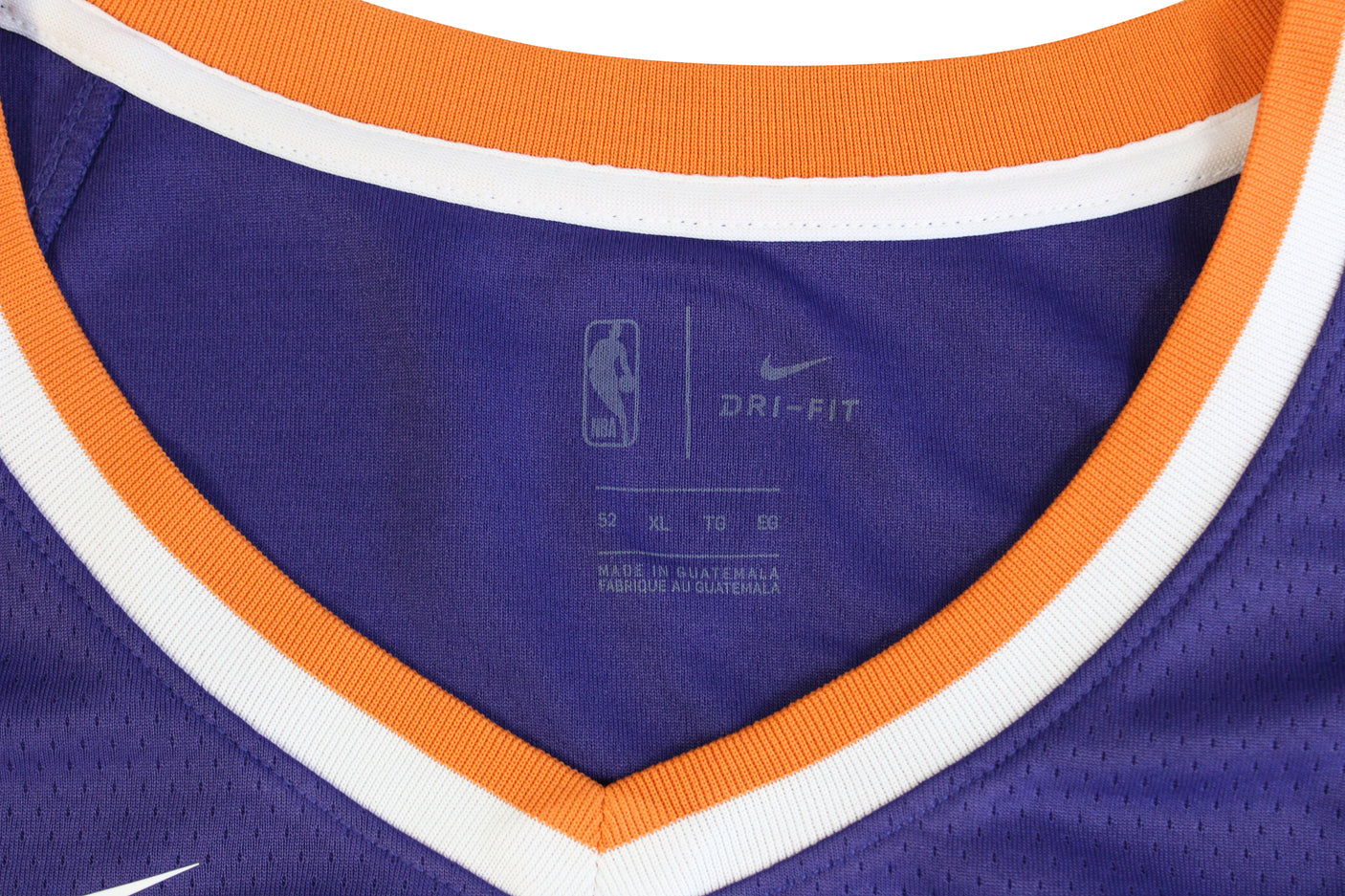 Suns DeAndre Ayton Purple Nike Swingman Size 52 Jersey Un-signed