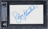 Joey Heatherton Variety show Authentic Signed 3x5 Index Card BAS Slabbed