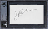 Joel Schumacher The Client Authentic Signed 3x5 Index Card BAS Slabbed 1