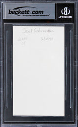 Joel Schumacher The Client Authentic Signed 3x5 Index Card BAS Slabbed 1
