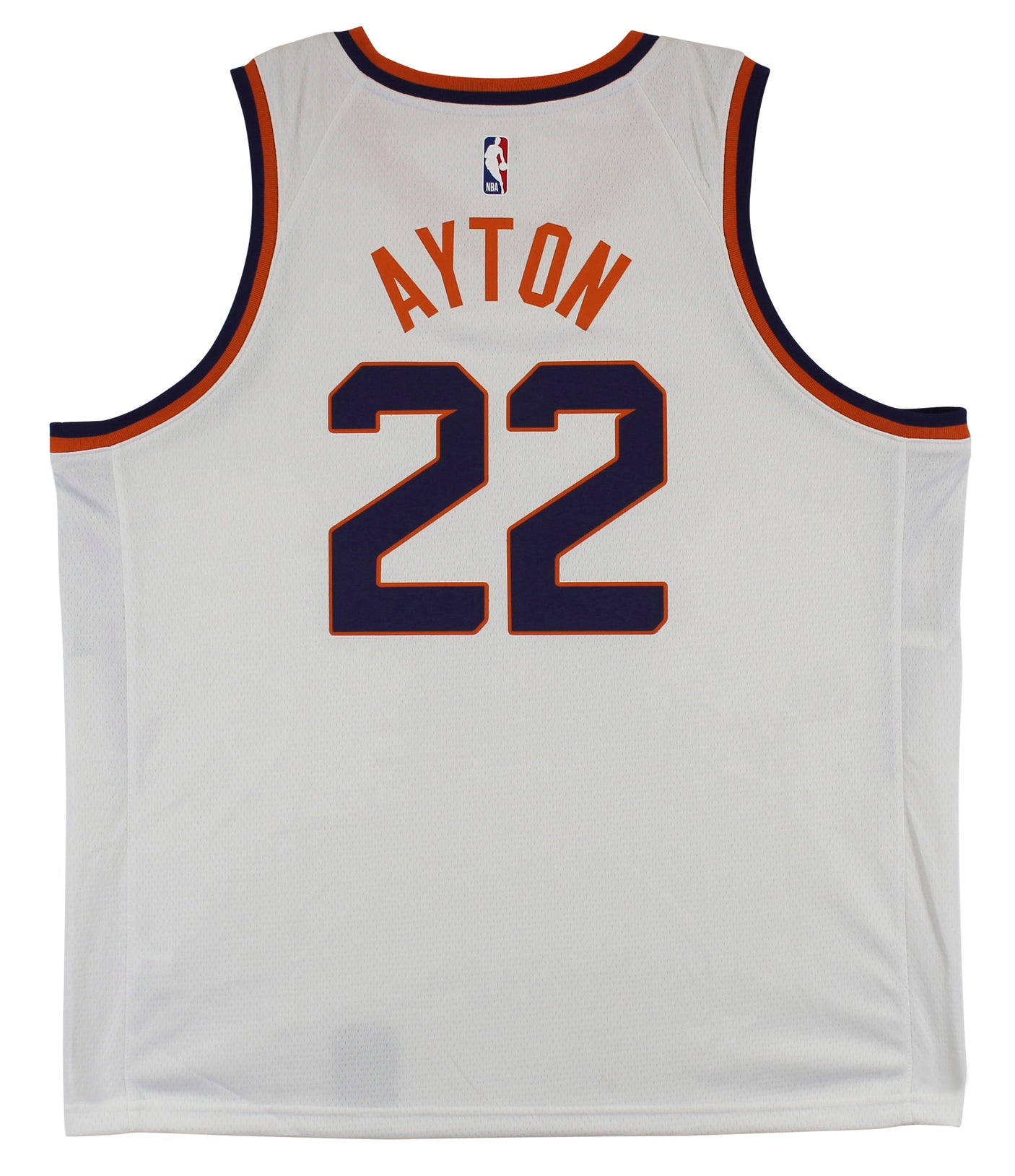 Suns DeAndre Ayton White Nike Swingman Size 56 Jersey Un-signed