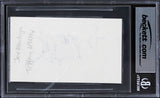 Joe Mantegna Criminal Minds Authentic Signed 3x5 Index Card BAS Slabbed