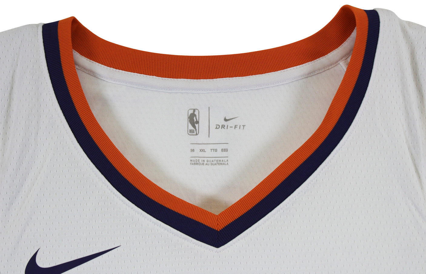 Suns DeAndre Ayton White Nike Swingman Size 56 Jersey Un-signed