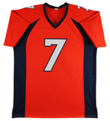 John Elway Authentic Signed Orange/Navy Pro Style Jersey BAS Witnessed