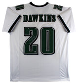 Brian Dawkins Authentic Signed White Pro Style Jersey Autographed BAS Witnessed