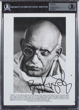 Ben Kingsley Gandhi Authentic Signed 8x10 Photo Auto Graded Gem 10! BAS Slabbed