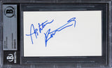 Ashton Kutcher That 70's Show Authentic Signed 3x5 Index Card BAS Slabbed 1