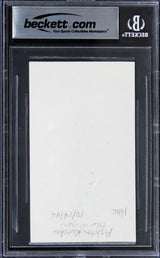 Ashton Kutcher That 70's Show Authentic Signed 3x5 Index Card BAS Slabbed 2