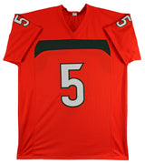 Miami Andre Johnson Authentic Signed Orange Pro Style Jersey Autographed JSA Wit