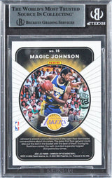 Lakers Magic Johnson Signed 2021 Donruss Optic Winner Stays #16 Card BAS Slabbed