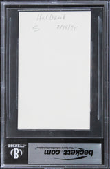 Hal David Musician Authentic Signed 3x5 Index Card Autographed BAS Slabbed 3