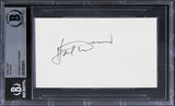 Hal David Musician Authentic Signed 3x5 Index Card Autographed BAS Slabbed 4