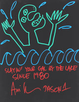 Ari Lehman "Slayin Your Girl" Signed 11x14 Canvas Hand-Drawn Sketch BAS #WF59873