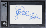 Goldie Hawn Overboard Authentic Signed 3x5 Index Card Autographed BAS Slabbed