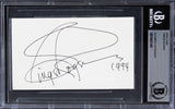 Ginger Rogers Kitty Foyle "1994" Authentic Signed 3x5 Index Card BAS Slabbed