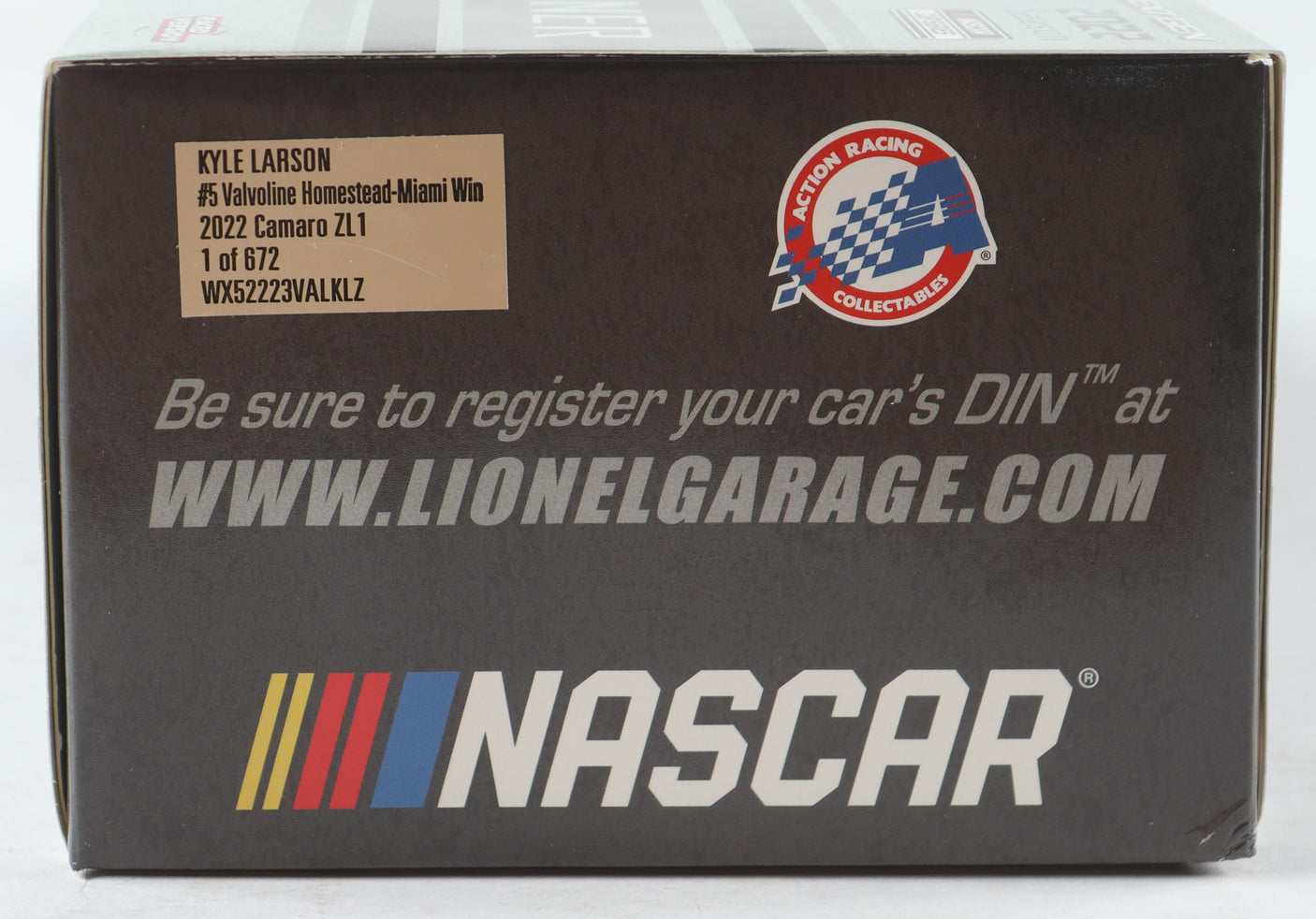 Kyle Larson Autographed Raced 2022 Valvoline Homestead Win 1:24 Diecast | COA