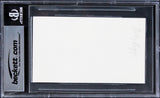 Bobby Riggs Authentic Signed 3x5 Index Card Autographed BAS Slabbed