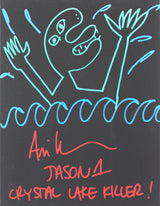 Ari Lehman "CLK, Jason 1" Signed 11x14 Canvas Hand-Drawn Sketch BAS #WF59867