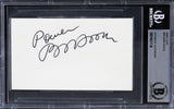 Benjamin Hooks Activist Authentic Signed 3x5 Index Card Autographed BAS Slabbed