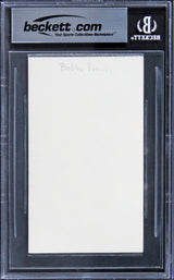 Bobby Brown Singer Authentic Signed 3x5 Index Card Autographed BAS Slabbed