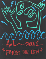 Ari Lehman "2x Inscribed" Signed 11x14 Canvas Hand-Drawn Sketch BAS Wit #WF59861