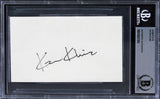 Kevin Kline A Fish Called Wanda Authentic Signed 3x5 Index Card BAS Slabbed