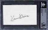 Kevin Kline A Fish Called Wanda Authentic Signed 3x5 Index Card BAS Slabbed