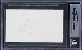 Kevin Kline A Fish Called Wanda Authentic Signed 3x5 Index Card BAS Slabbed