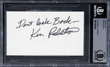 Ken Ralston A Few Good Men "Don't Look Back" Signed 3x5 Index Card BAS Slabbed