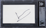Iman Star Trek VI: The Undiscovered Country Signed 3x5 Index Card BAS Slabbed
