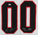 Chevy Chase Beat me off - Clark Griswold Authentic Signed Hockey Jersey BAS Wit