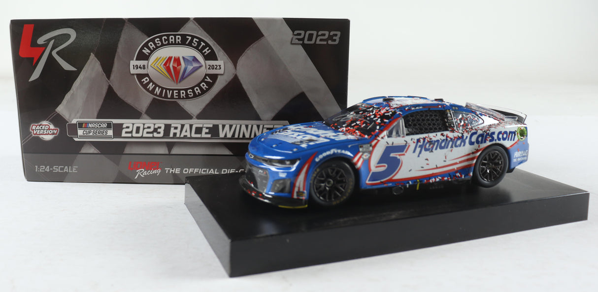 Kyle Larson Signed 2023 Martinsville Win | Raced Version | 1:24 Diecast Car (PA)