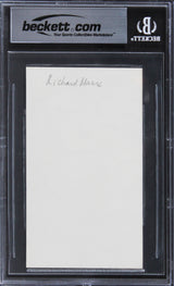Richard Marx Singer Authentic Signed 3x5 Index Card Autographed BAS Slabbed