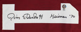 Stanford Jim Plunkett "Heisman 70" Authentic Signed Red Jersey BAS Witnessed