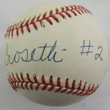 Frank Crosetti Signed Auto Autograph Rawlings Baseball JSA EE08694