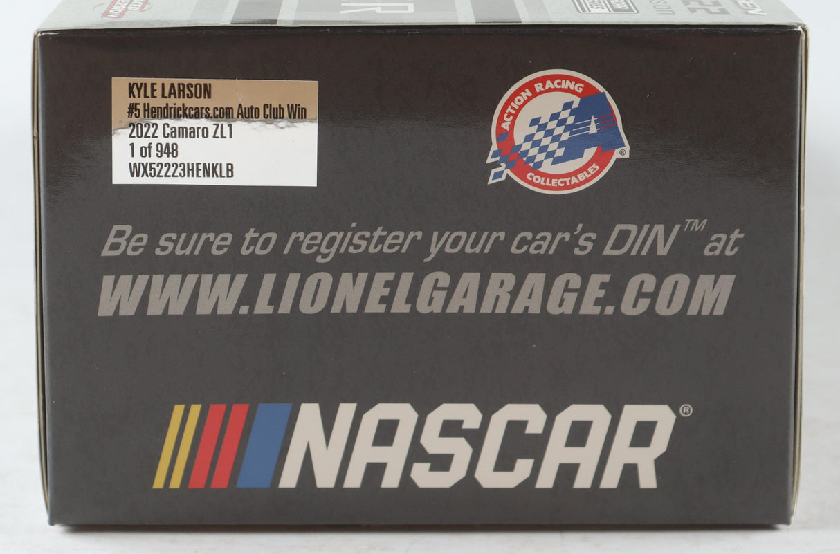 Kyle Larson Signed 2022 Auto Club Win Diecast | 1:24 Raced Version | Limited Edition