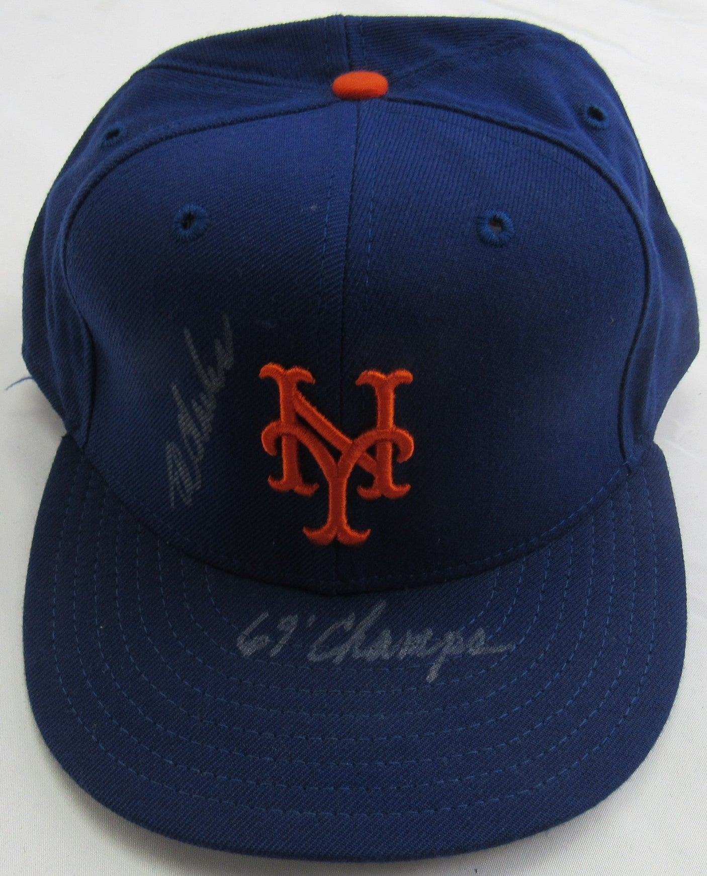 Ed Charles Signed Mets Auto Hat JSA CI59554