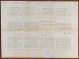 Abraham Lincoln Signed & Framed Four Language Ship's Passport Document BAS