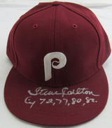 Steve Carlton Signed Phillies Auto Hat JSA CI59538