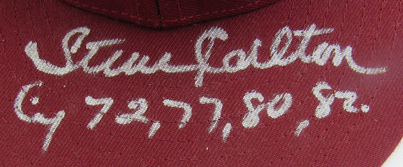 Steve Carlton Signed Phillies Auto Hat JSA CI59538