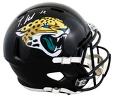 Jaguars Travis Hunter Authentic Signed Full Size Speed Rep Helmet BAS Witnessed