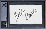 Holly Hunter The Incredibles Authentic Signed 3x5 Index Card BAS Slabbed 2
