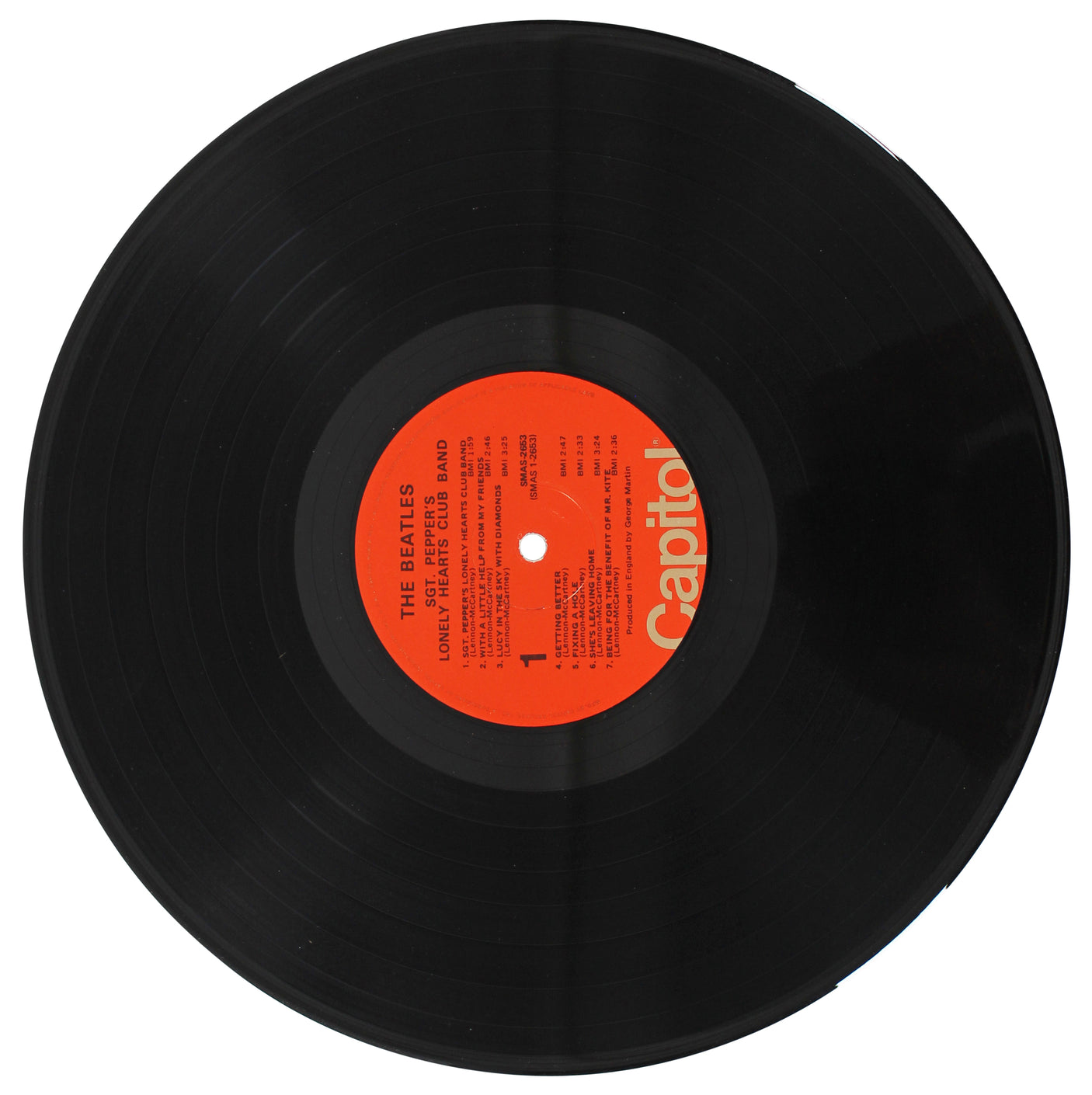 Paul McCartney & George Martin Beatles Signed Sgt. Pepper's Album Cover JSA